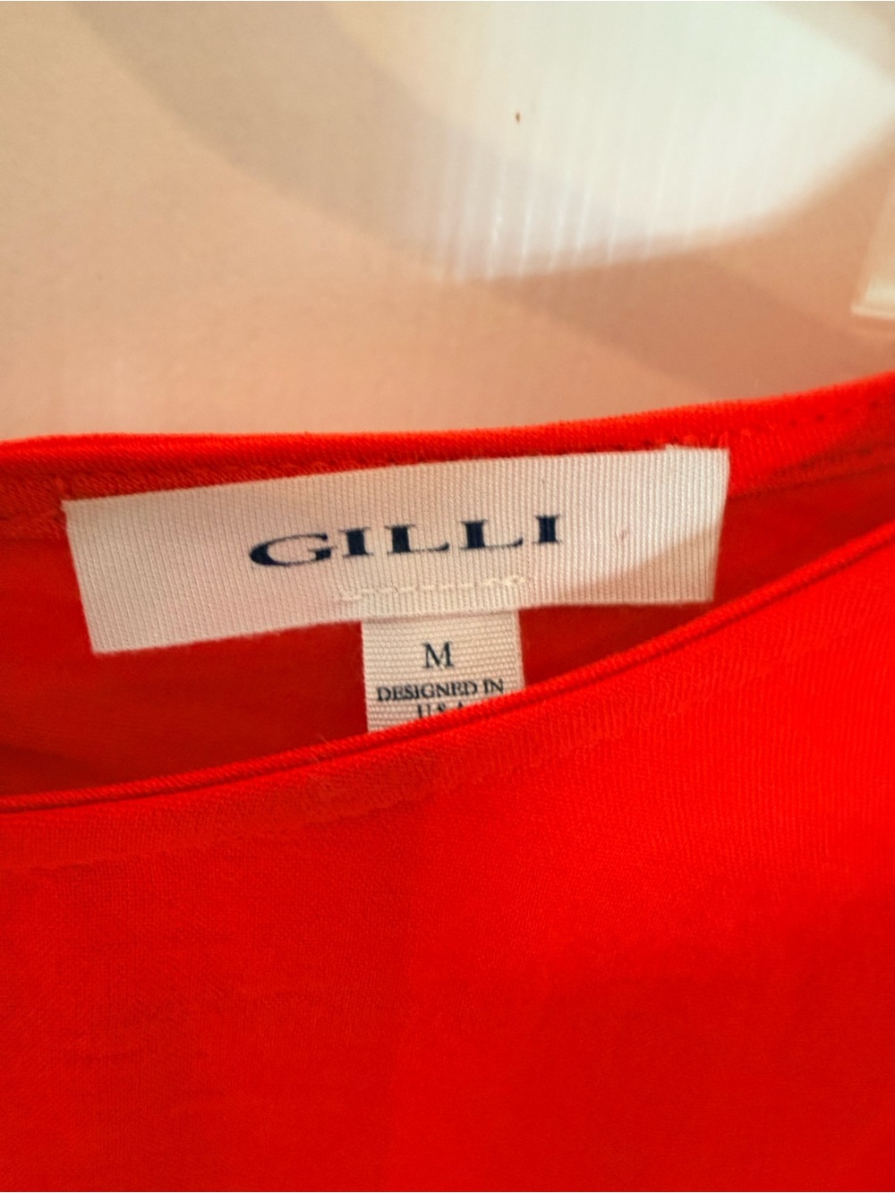 Gilli Red Short Sleeve Tie-Waist Mini Dress - Picture 2 of 8